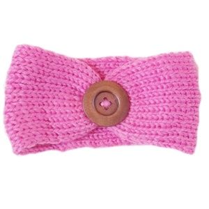 Soft Knitted Baby Headbands - Hot Pink